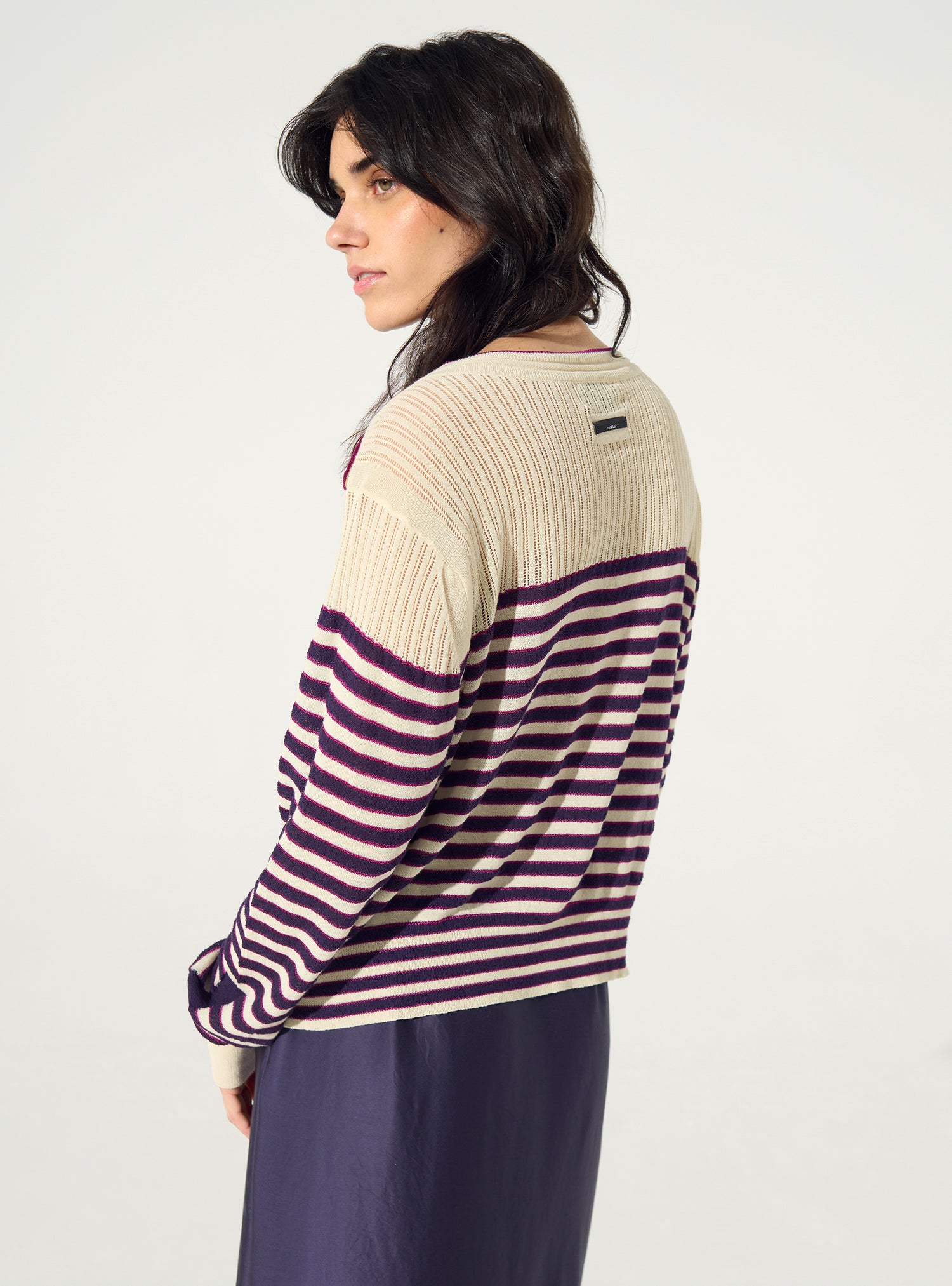 Pull marinière rayée en coton