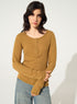 T-shirt en coton biologique marron