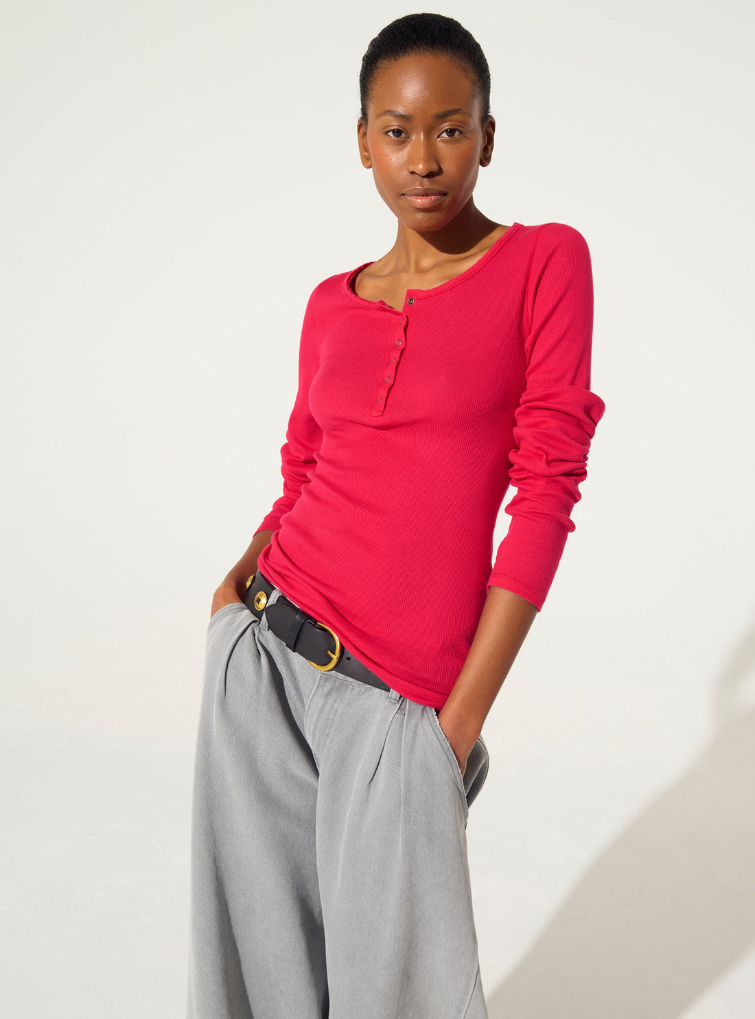 T-shirt en coton biologique rose