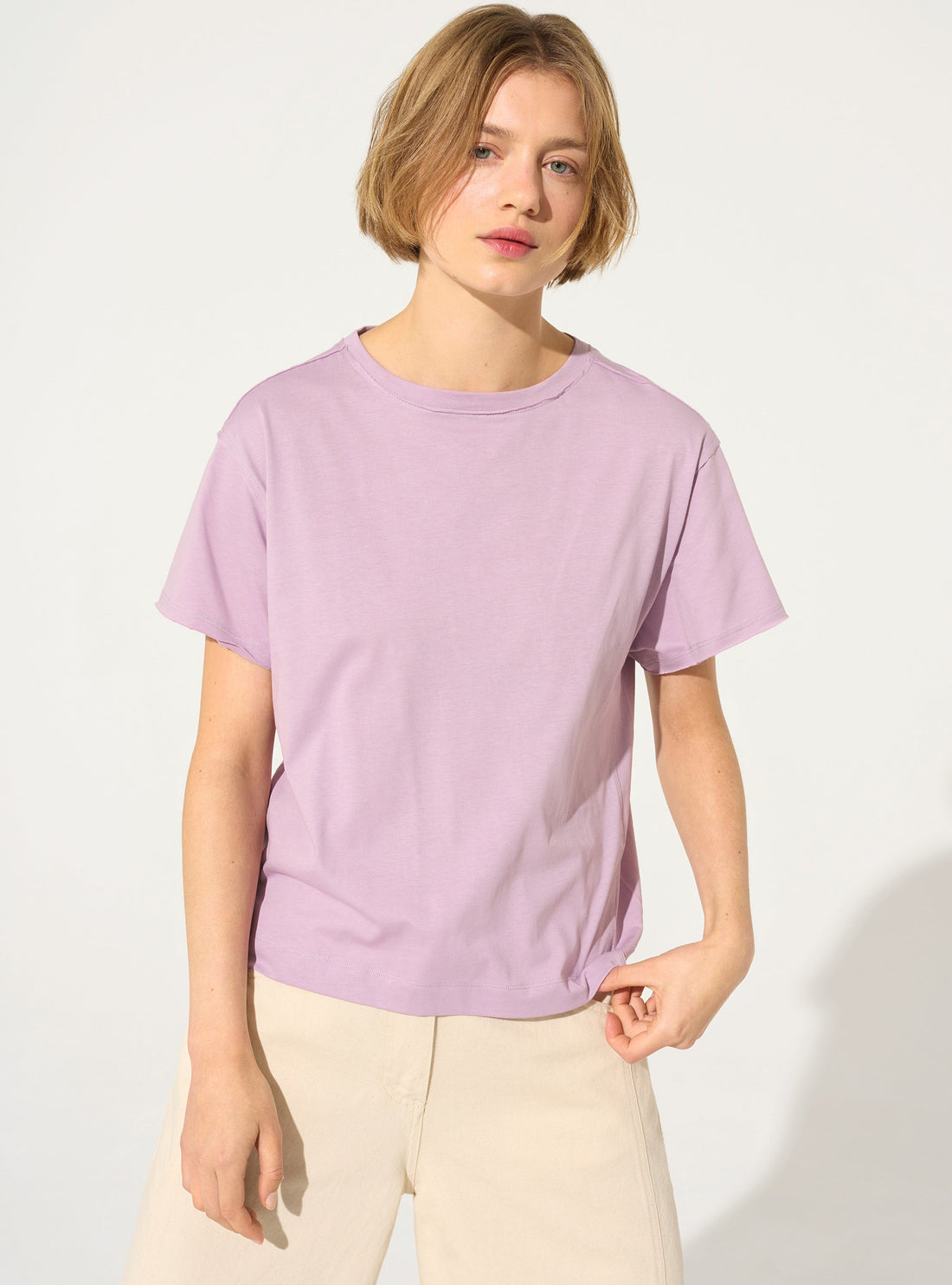 T-shirt en coton biologique violet