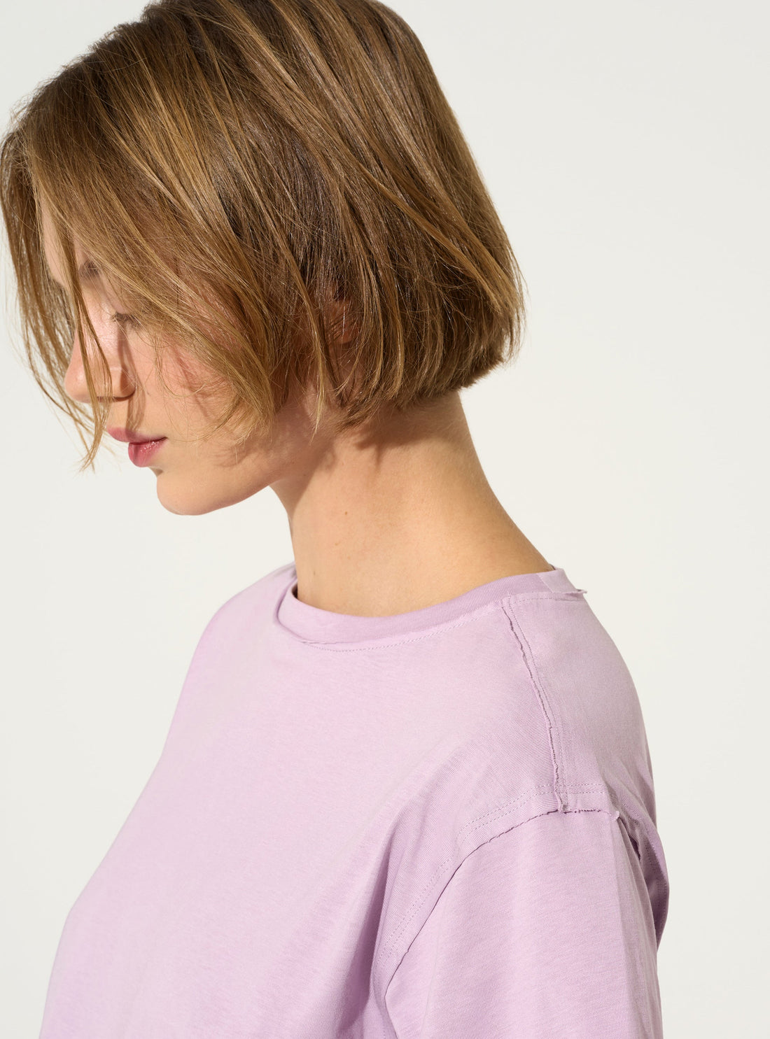 T-shirt en coton biologique violet