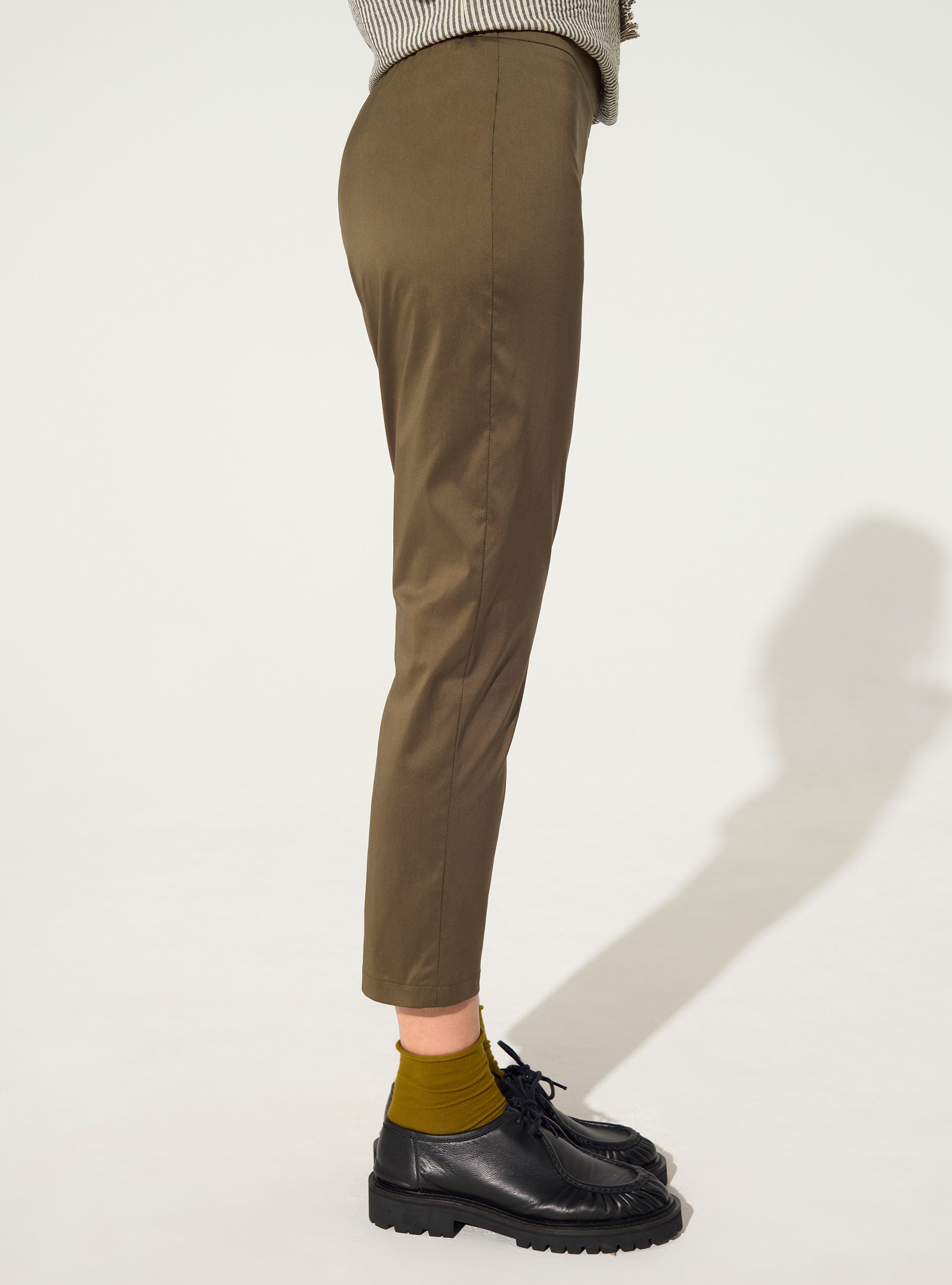 Pantalon en coton marron