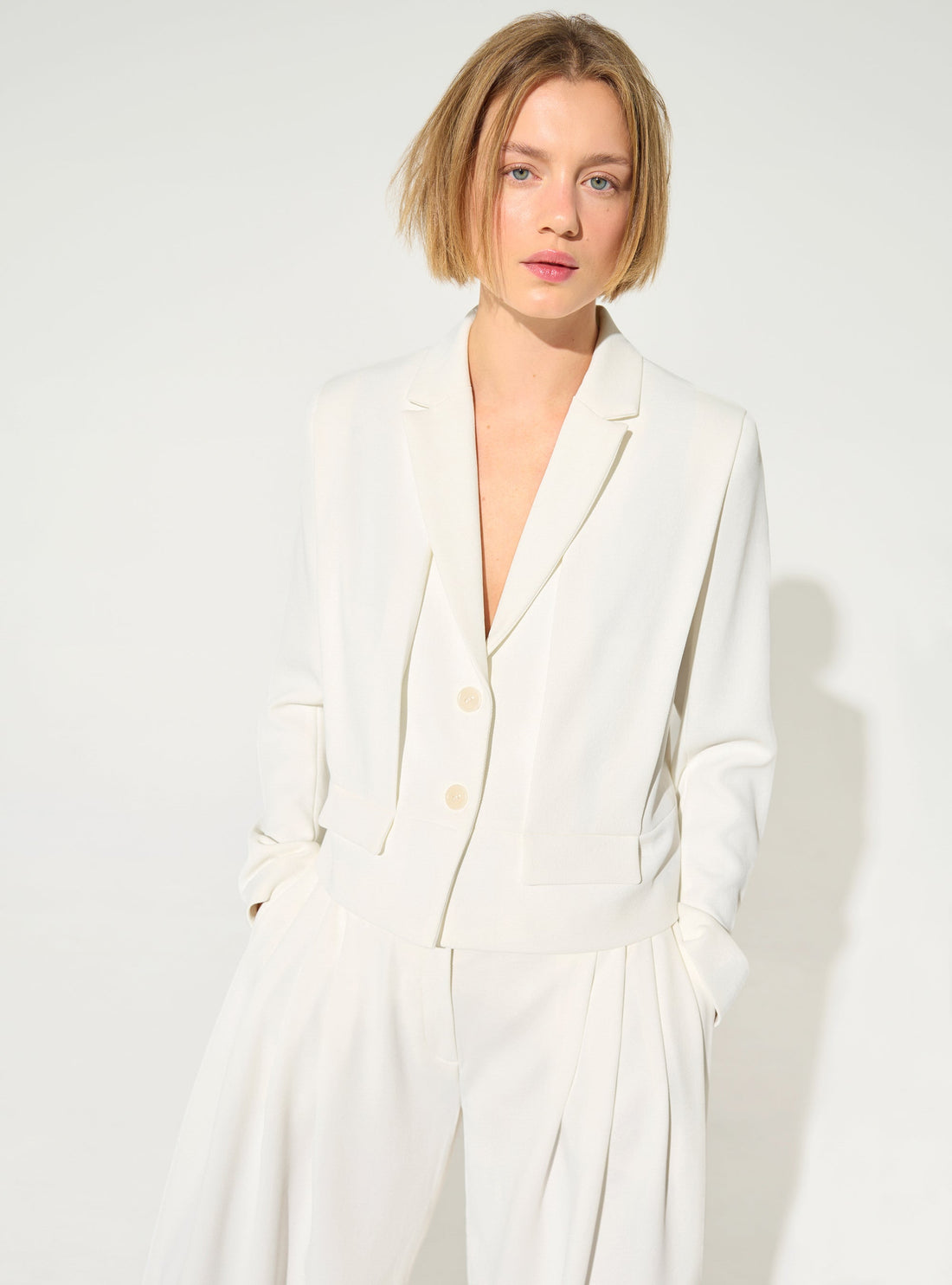 Straight white jacket