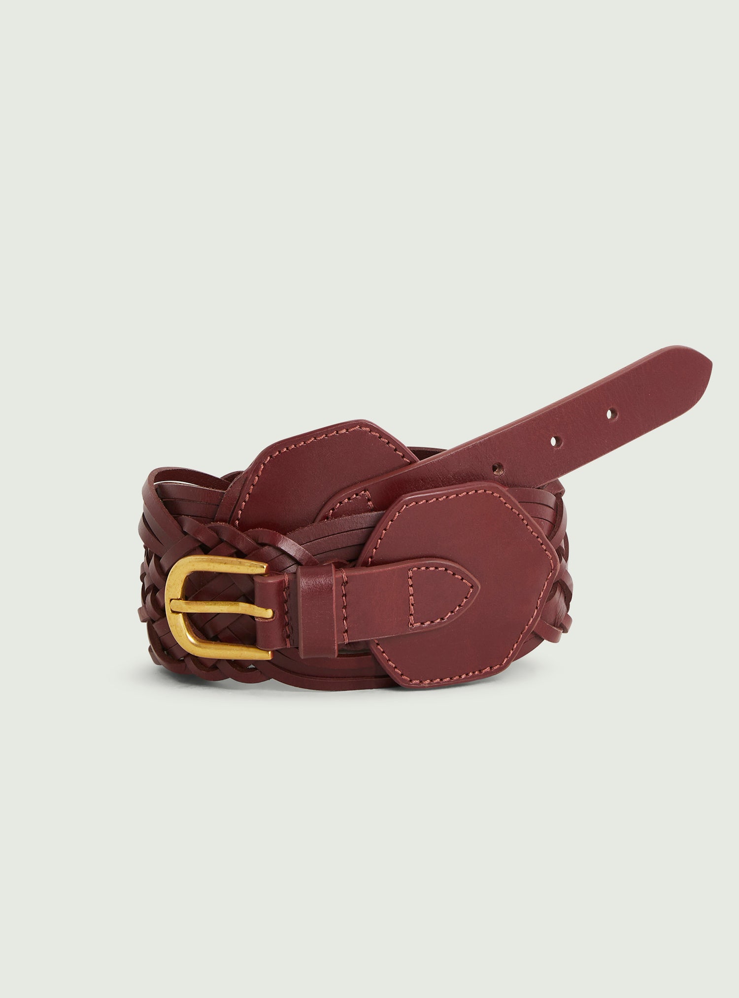 Ceinture en cuir marron