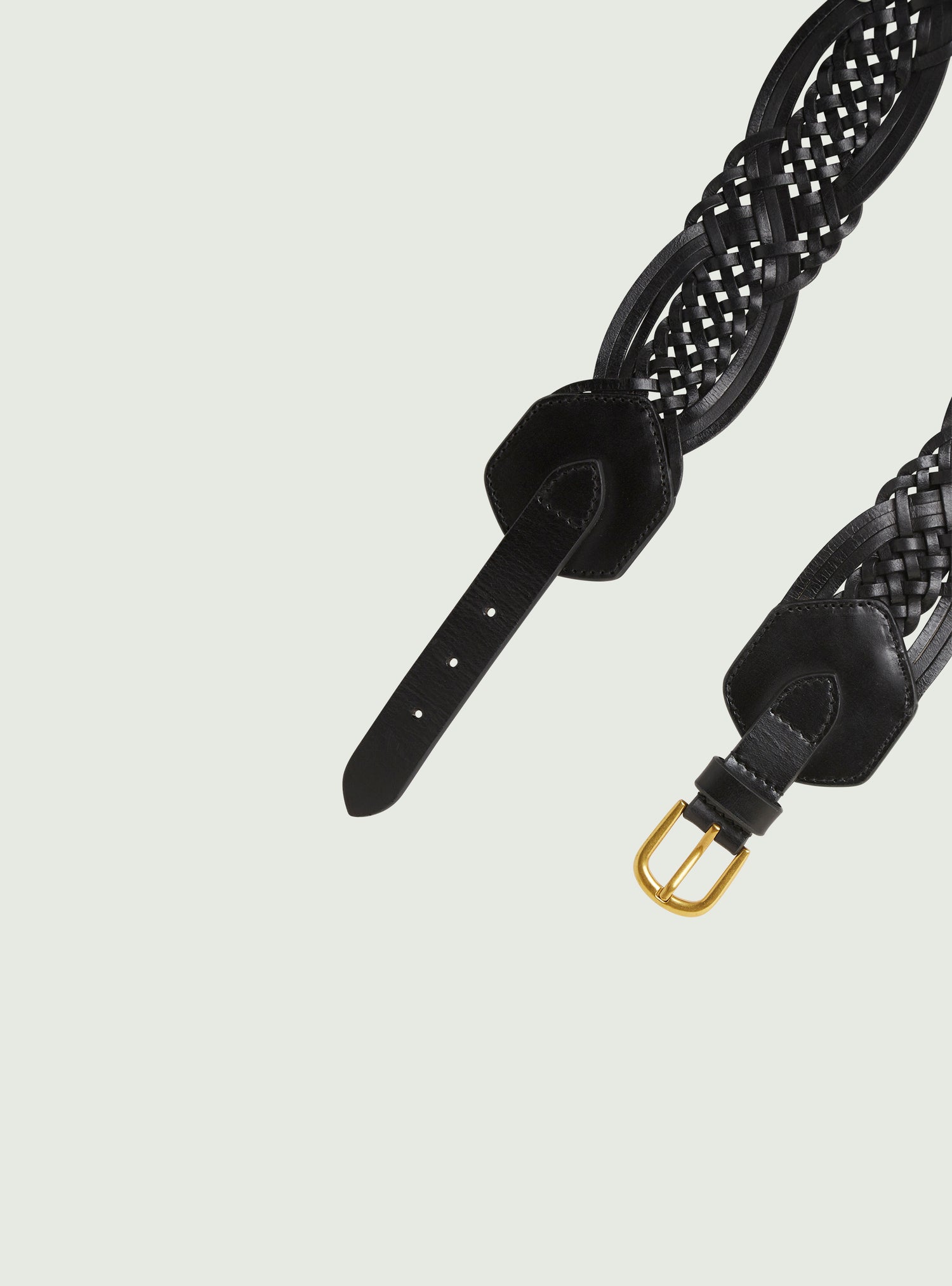 Ceinture en cuir noir