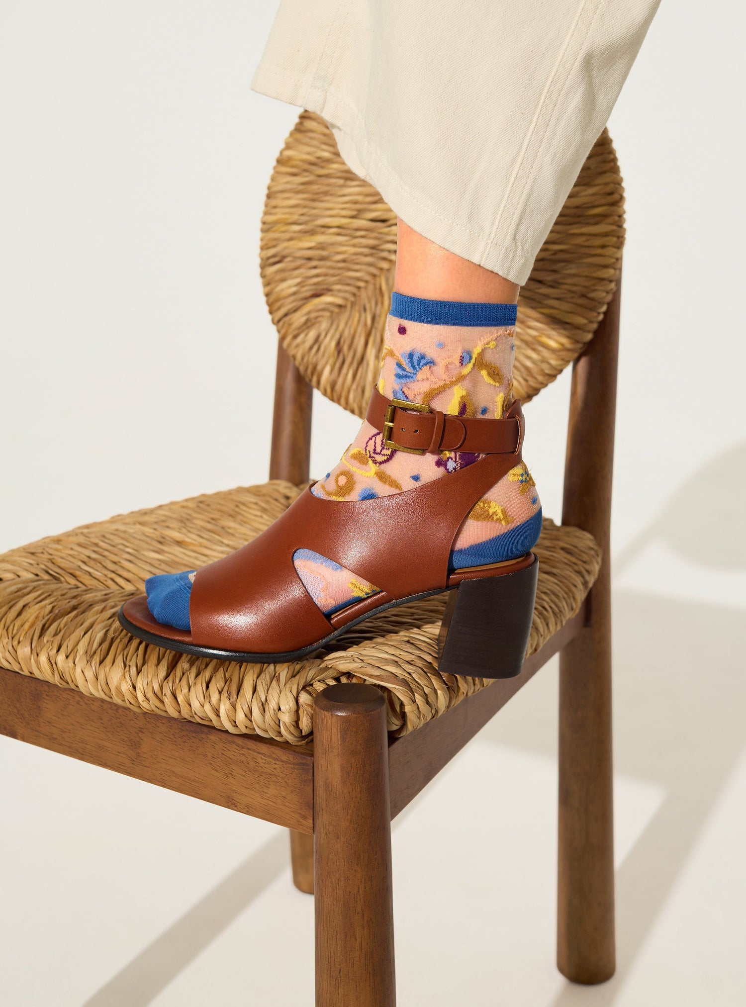 Chaussettes Floralia — Cotélac x Atelier St Eustache