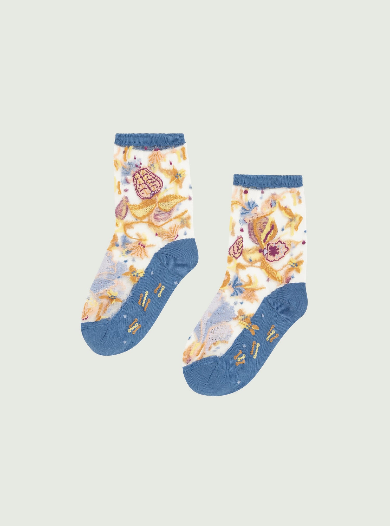 Chaussettes Floralia — Cotélac x Atelier St Eustache