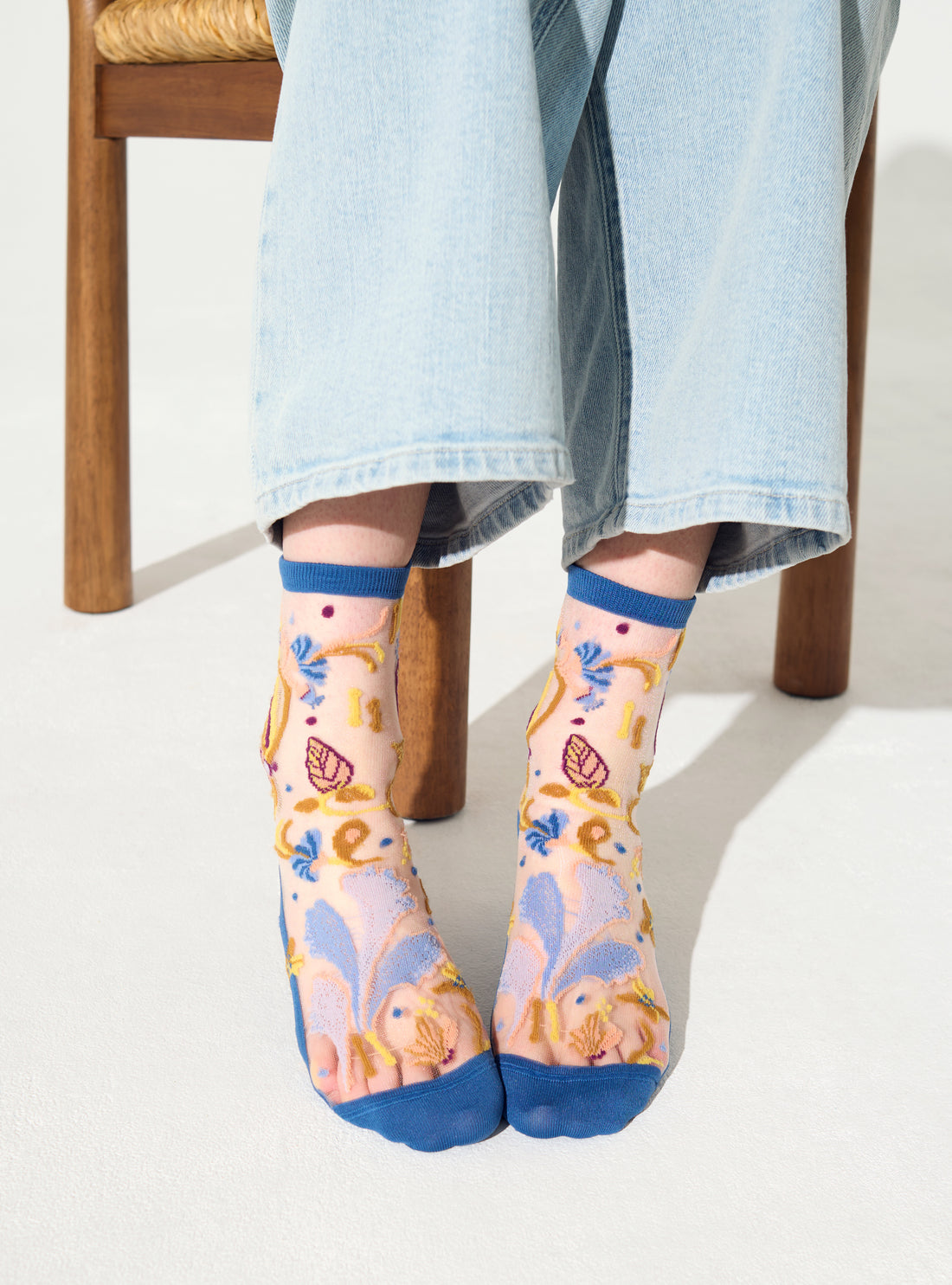 Chaussettes Floralia — Cotélac x Atelier St Eustache