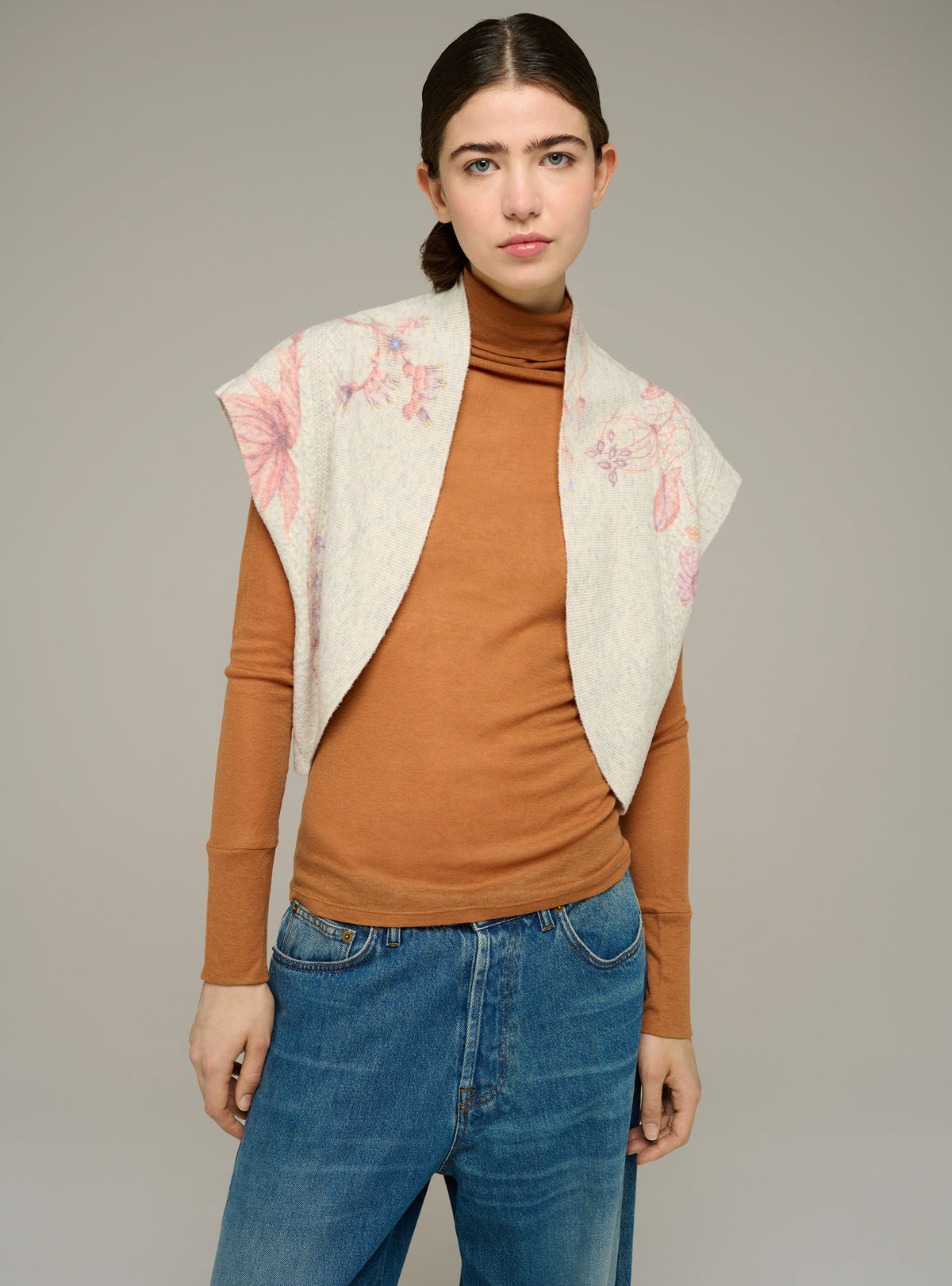Gilet sans manches imprimé