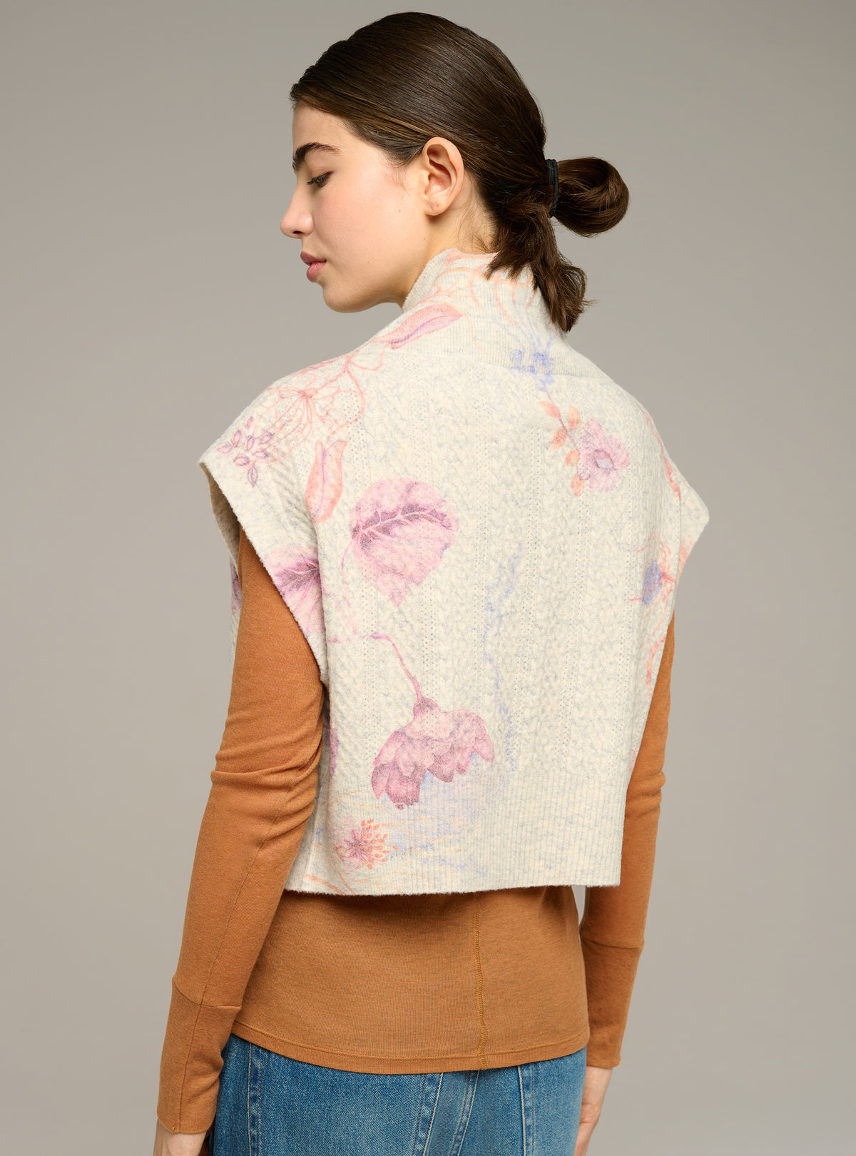 Gilet sans manches imprimé