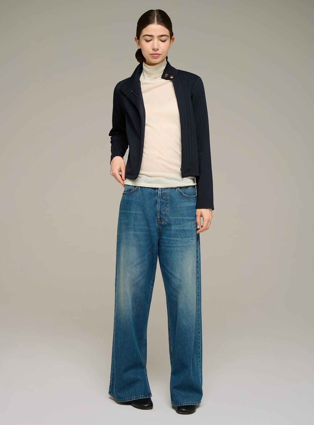 Veste courte ajustée en maille