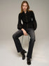 Cotélac chemise ajustée manches longues plissé