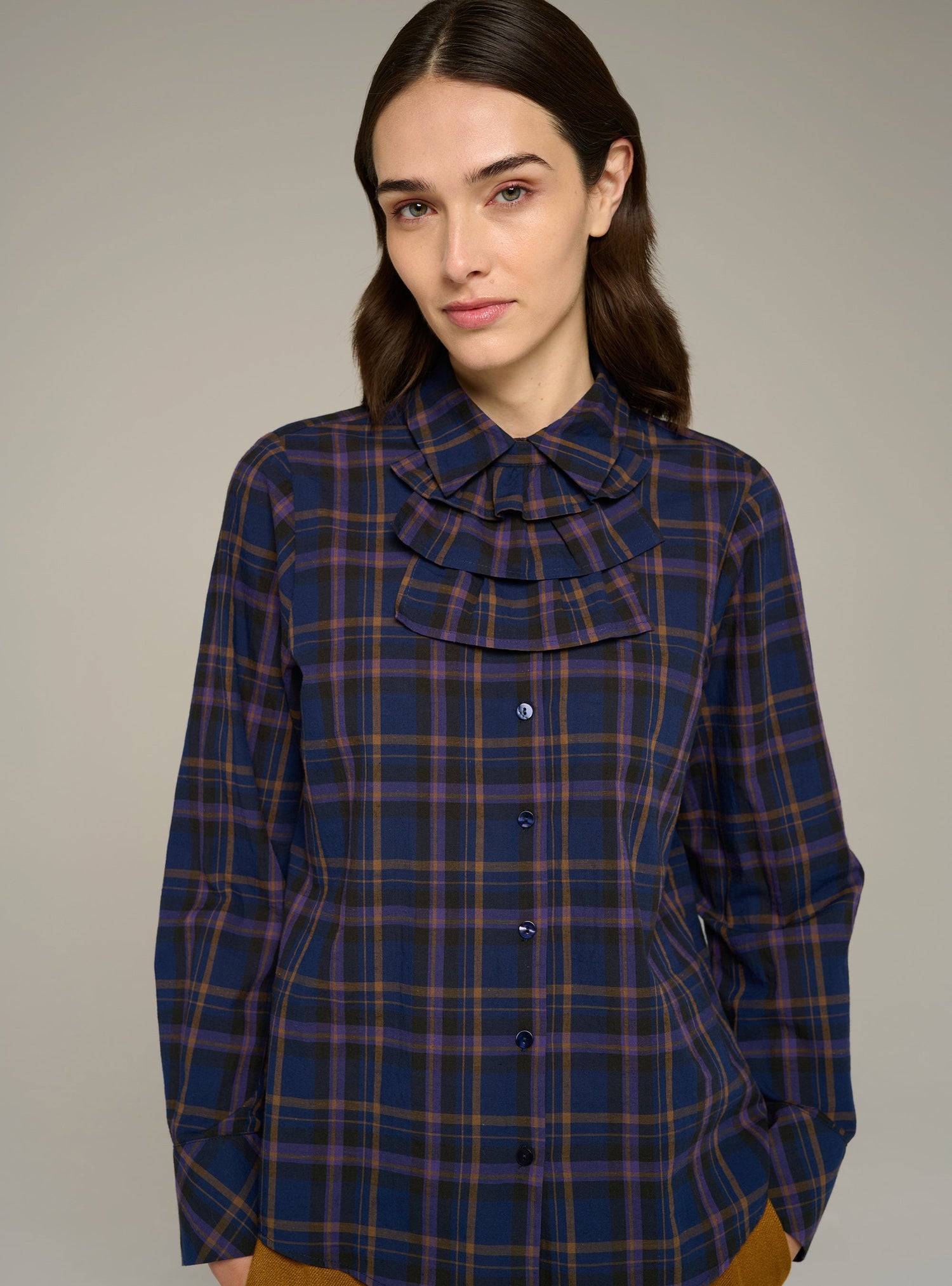 Cotélac chemise jabot manches longues