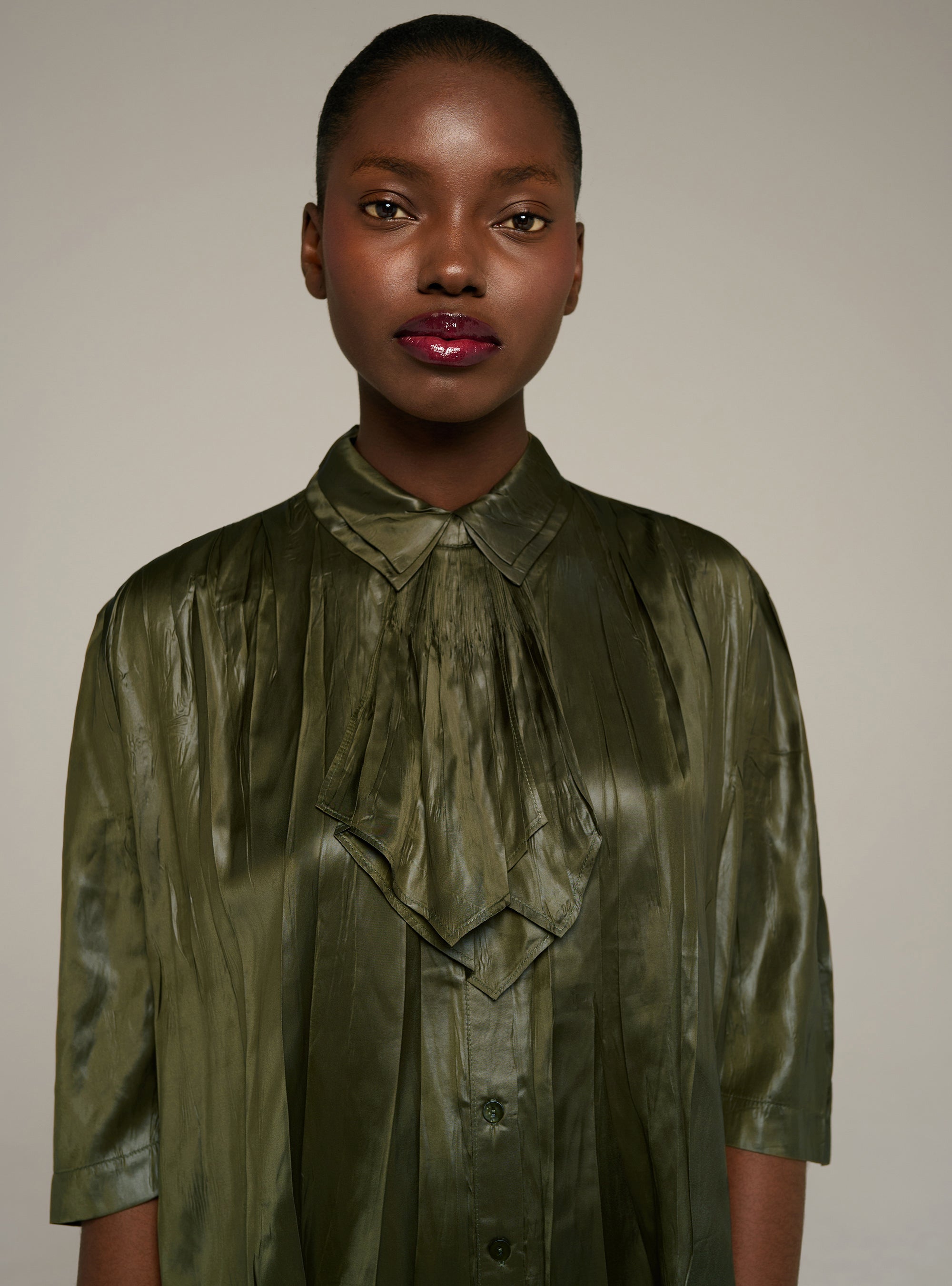 Cotélac jabot plissé