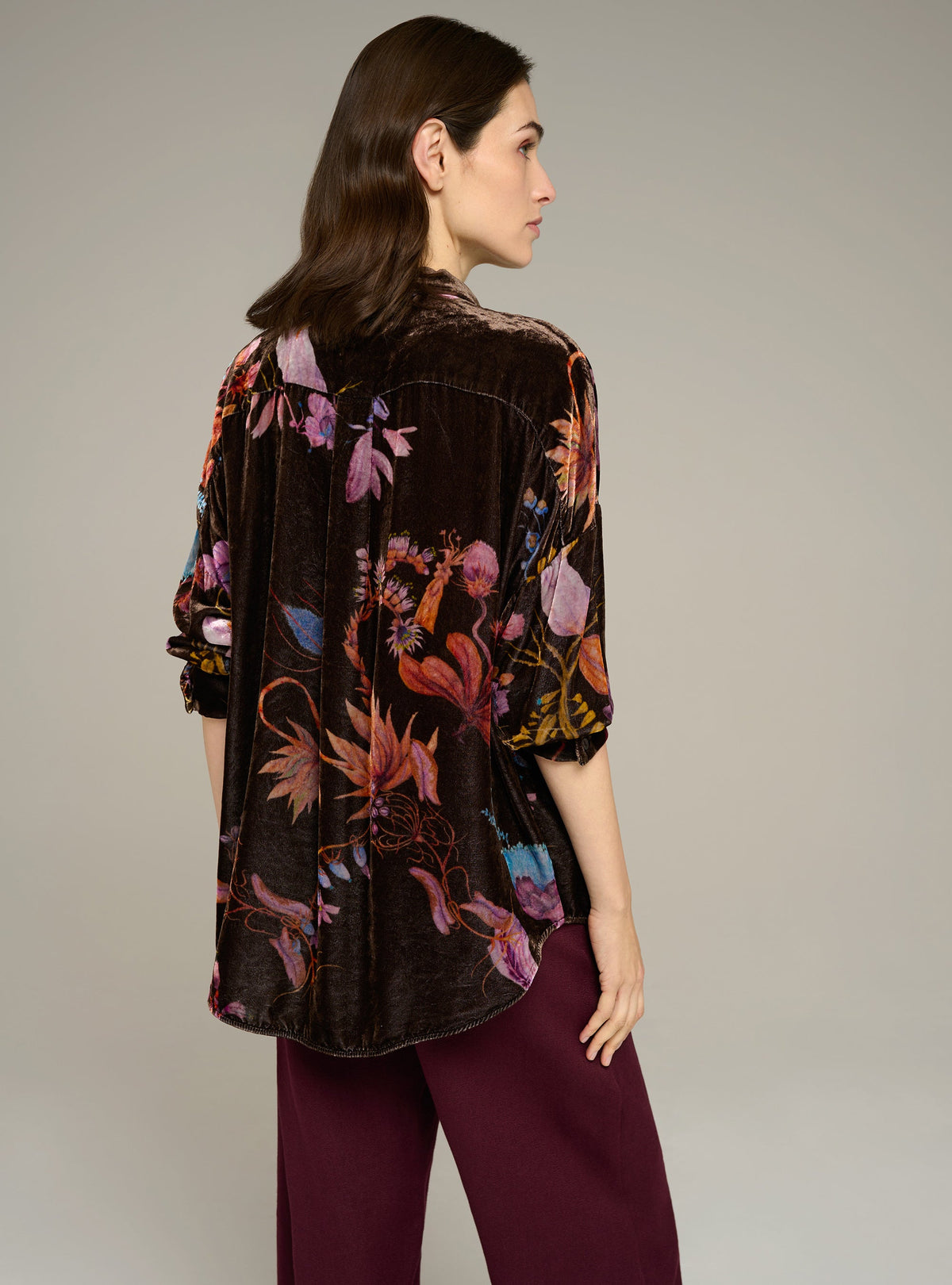Cotélac chemise oversize manches longues imprimée