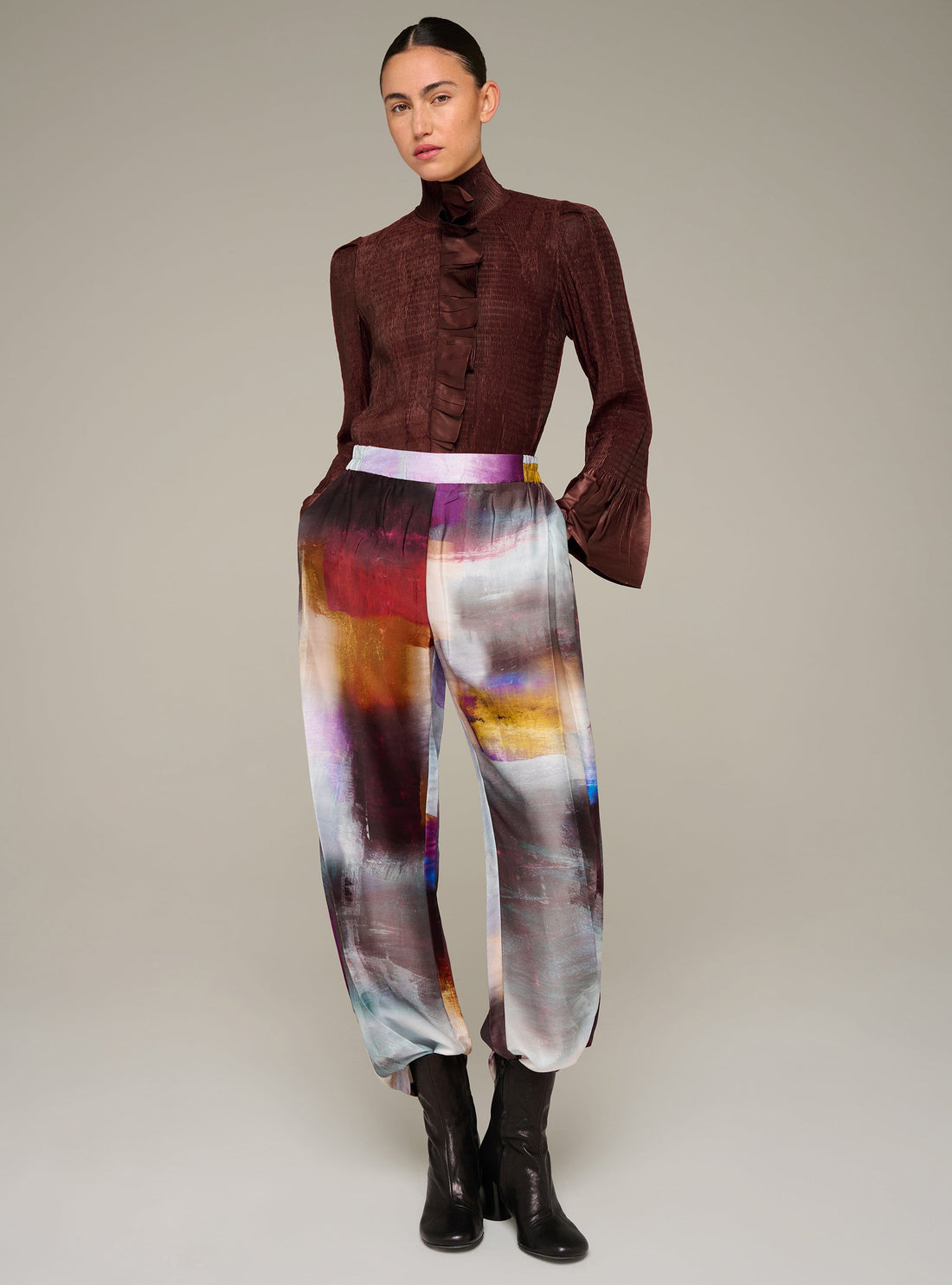 Pantalon barrel imprimé Cotélac 