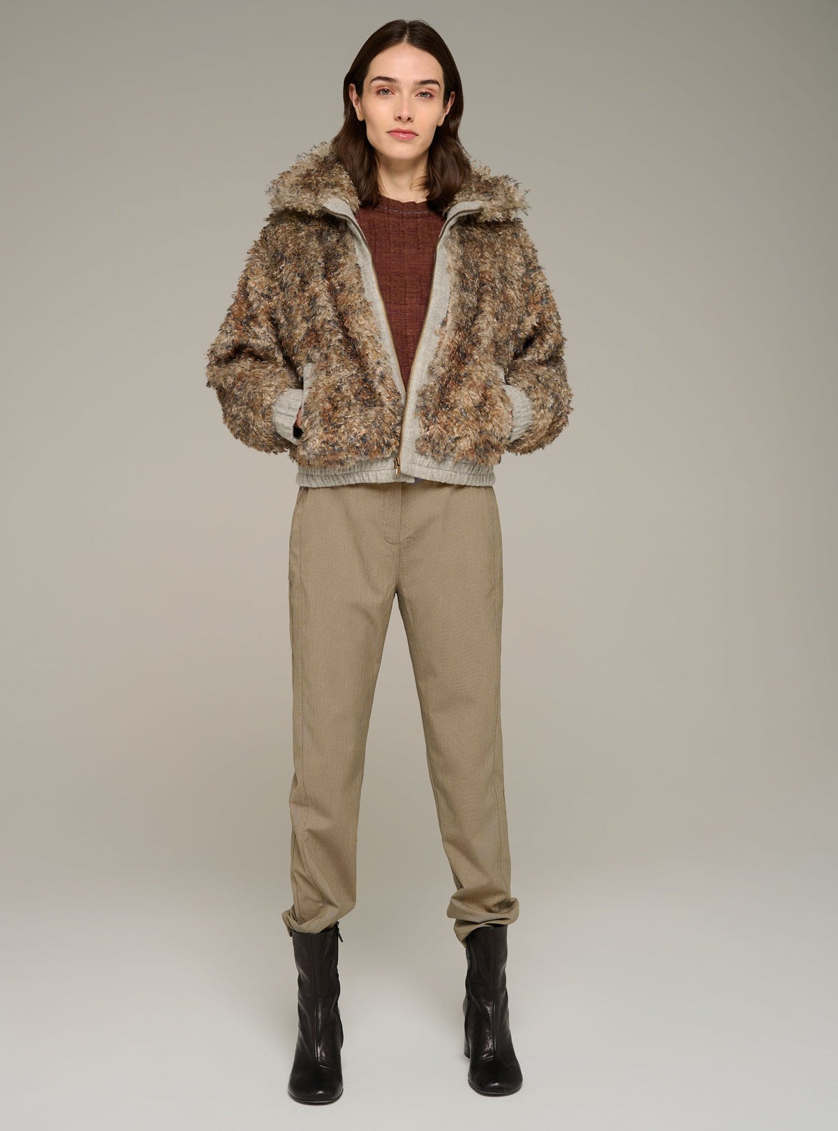 Cotélac pantalon droit à rayures