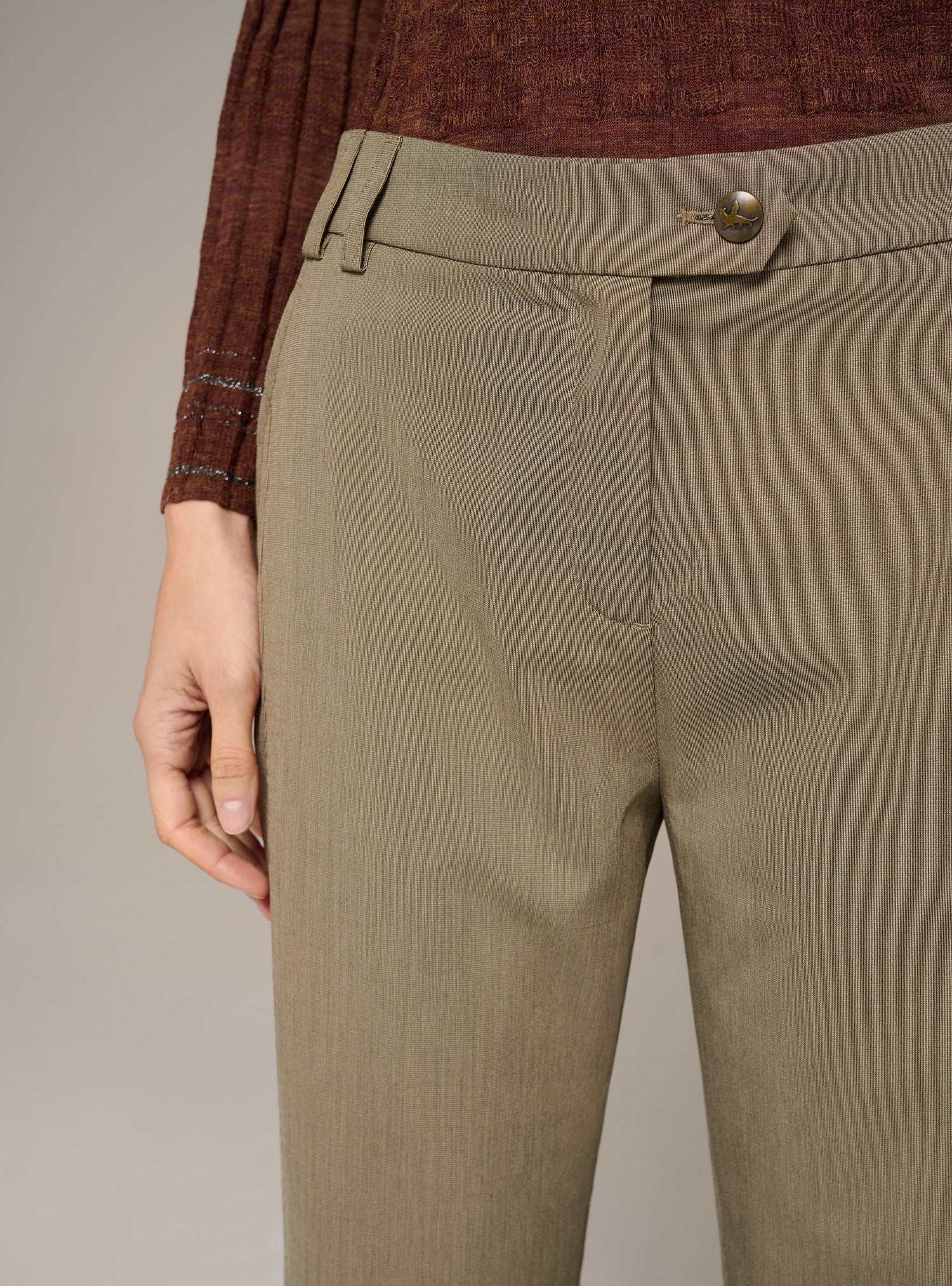 Cotélac pantalon droit à rayures