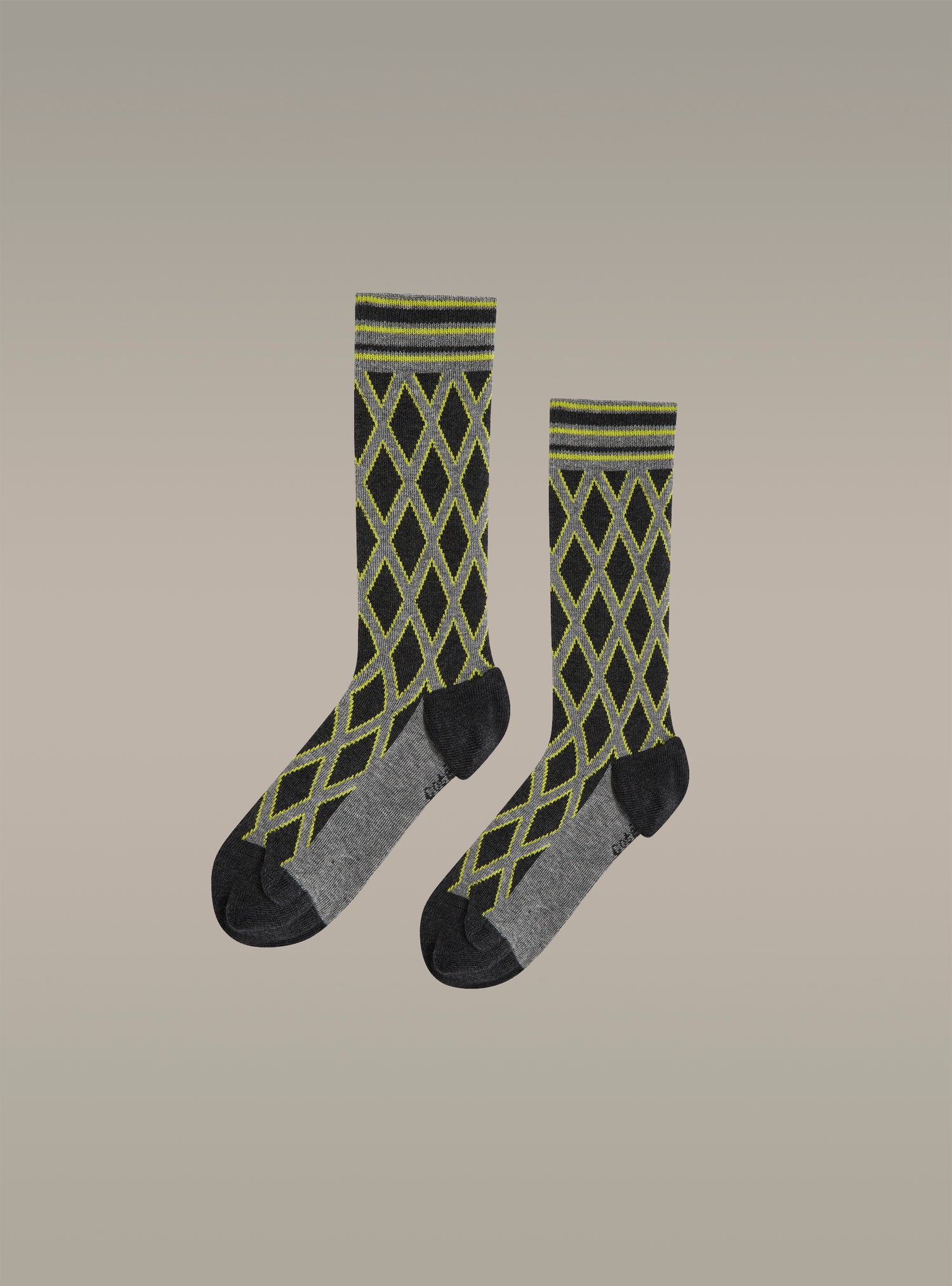 Chaussettes à carreaux vertes