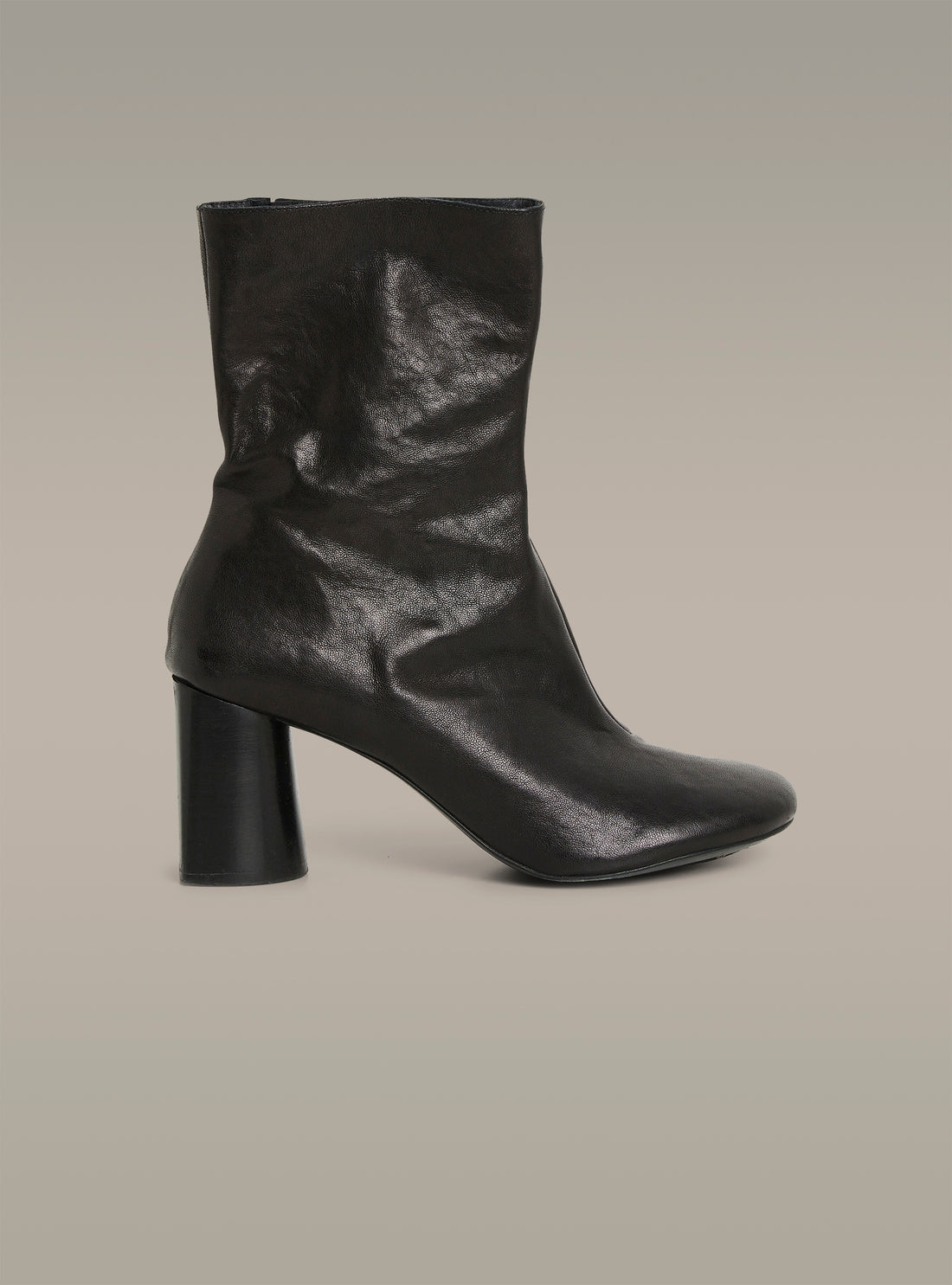 Bottines en cuir à talons