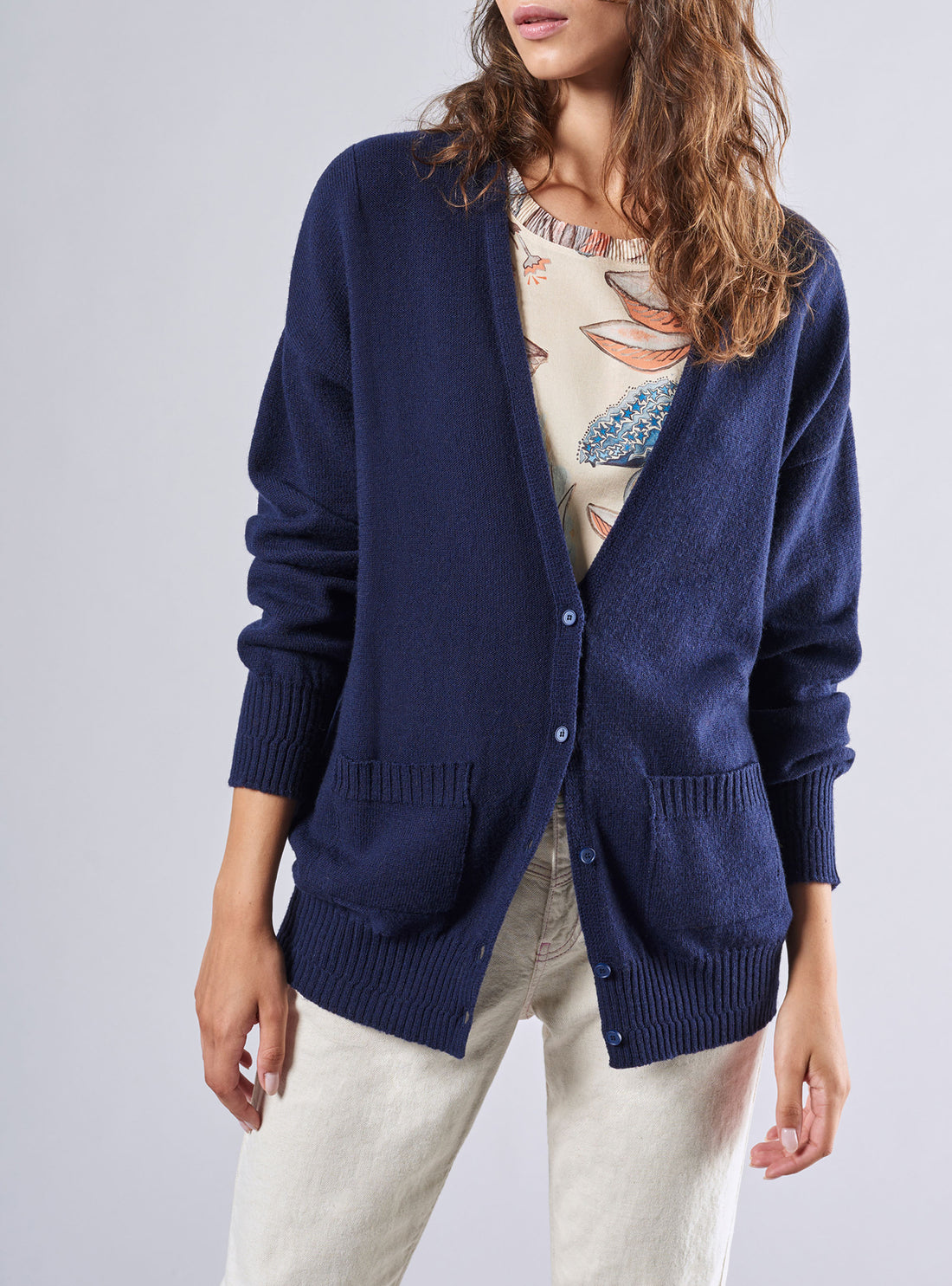 Cardigan Col V