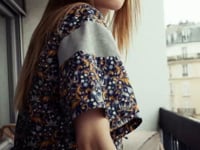 Blouse imprimée en tissu Liberty